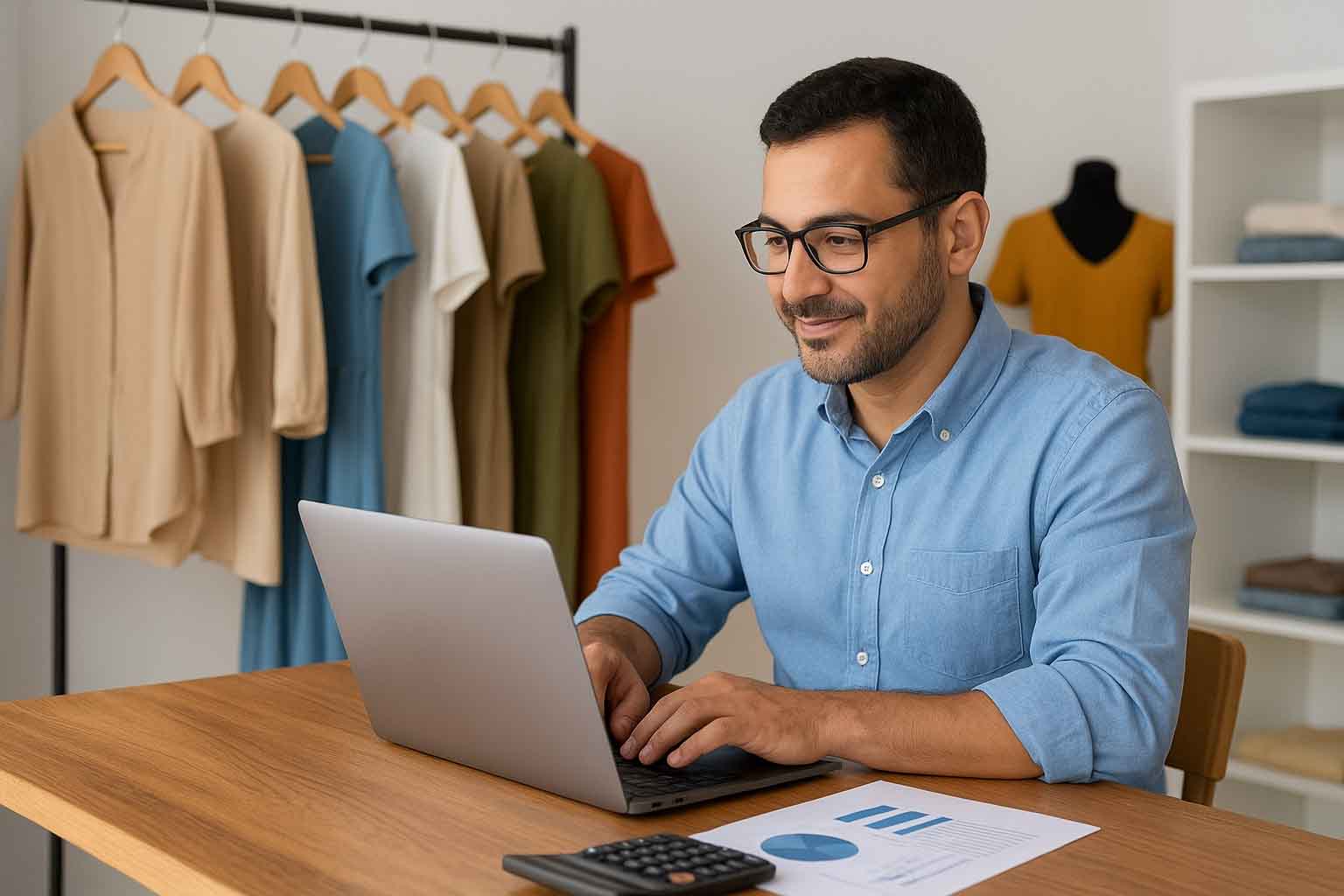 محاسبه سود و زیان لباس فروشی